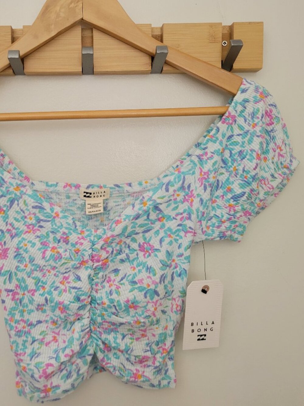 Billabong Pretty Sweet Stretch Crop Top NWT
